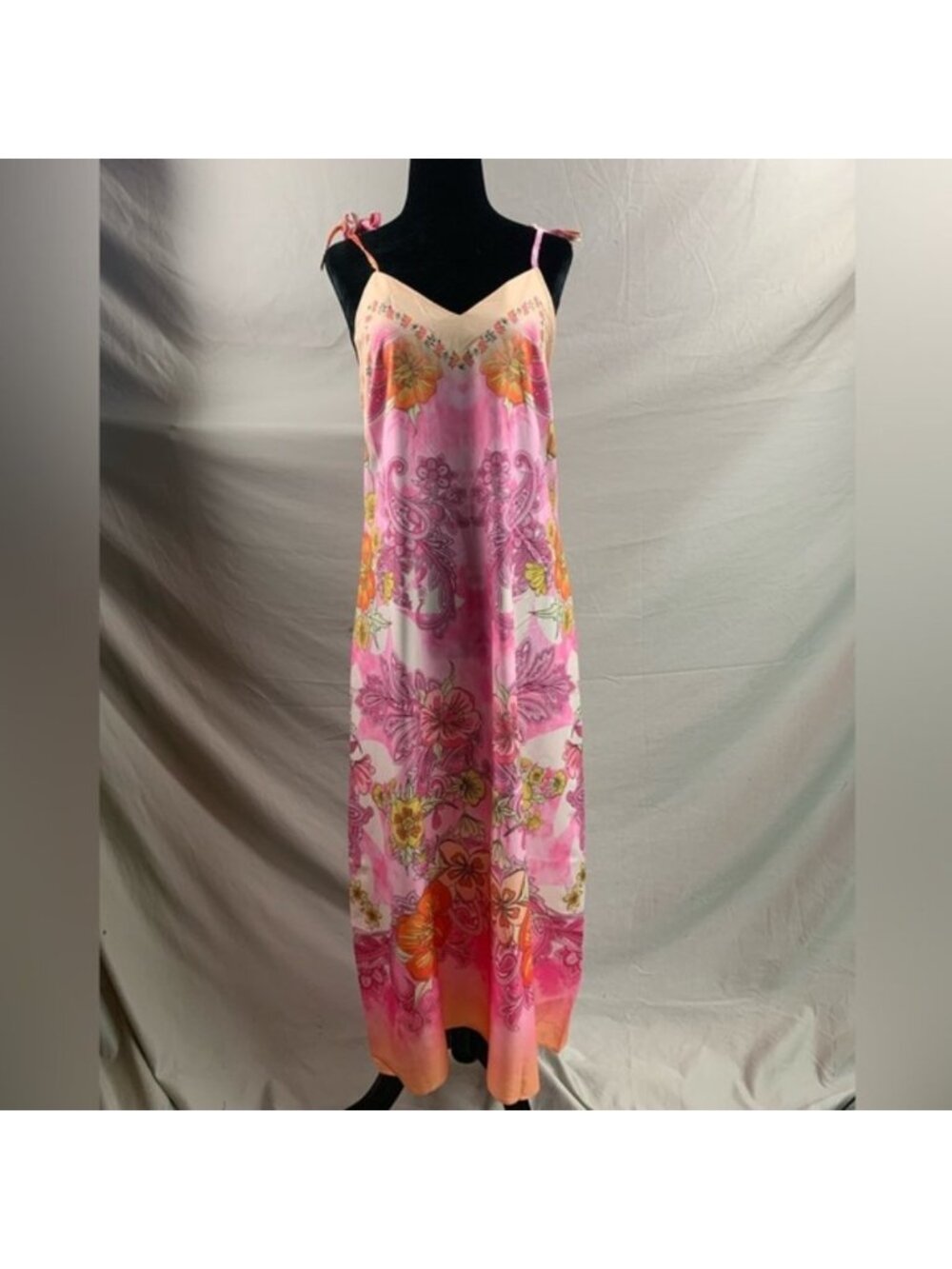 Floral Print Tie Shoulder Cami Dress - Picture 5 of 7